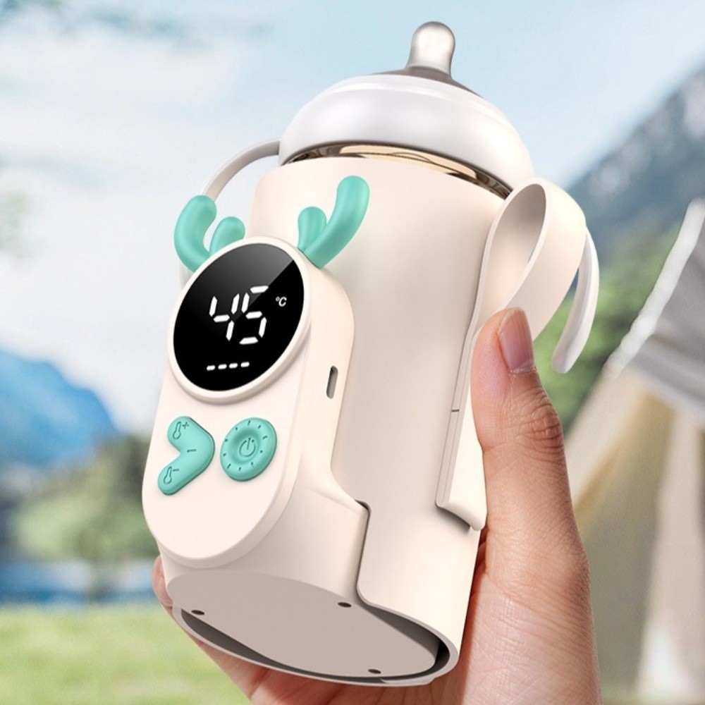Baby Food Warmer - Tragbarer Babyflaschenwärmer Schnellladefunktion 6000mAh Akku Reise-Milchwärmerhülle