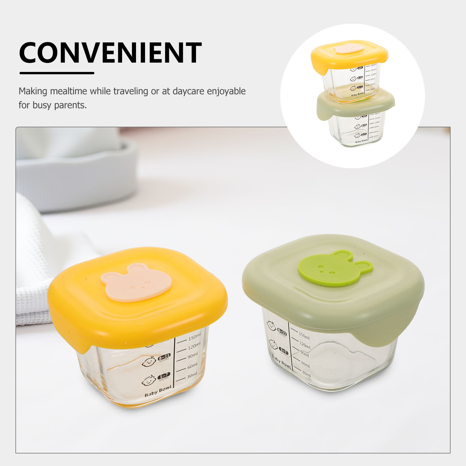 2 Stück Baby-Lebensmittelbehäl – Baby Food Jars With Lids Bewertung und Preis