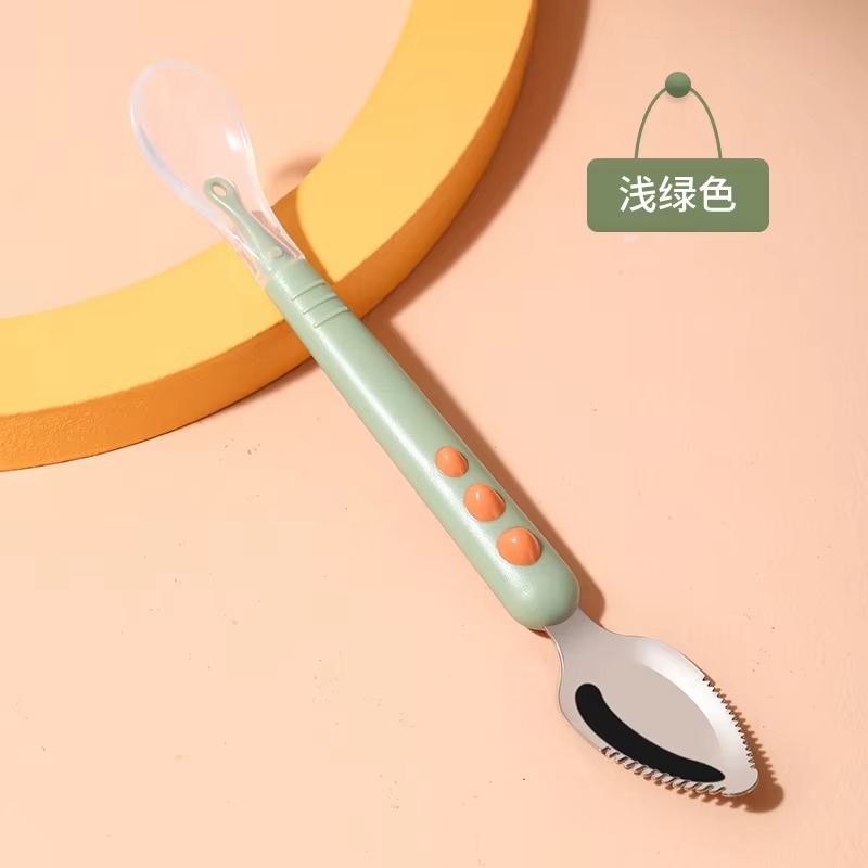 Doppelkopf-Babylöffel aus Sili – Baby Food Menu Bewertung und Preis